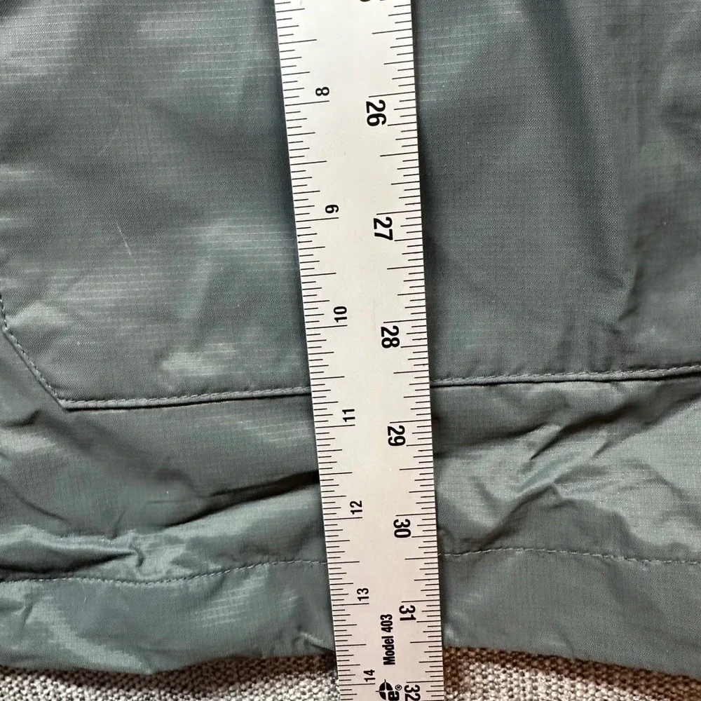 Columbia Rain Jacket Mens L Gray  Hooded Ripstop Parka Windbreaker